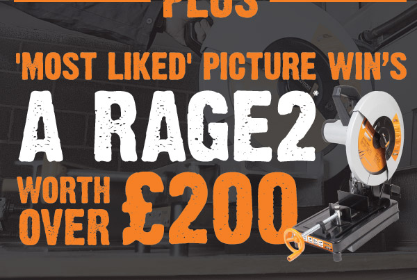 The most liked photo on social media will win a RAGE2 multipurpose chop saw worth over 200.