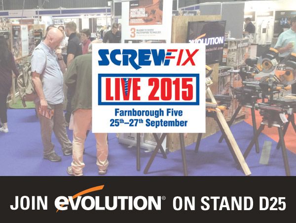 Join us at Screwfix Live on 25th September, stand D25.